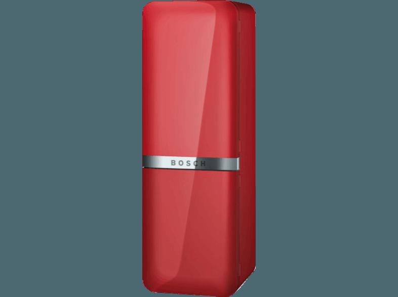 BOSCH KCE40AR40 Kühlgefrierkombination (149 kWh/Jahr, A   , 2001 mm hoch, Rot)