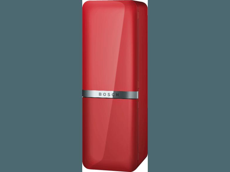 BOSCH KCE40AR40 Kühlgefrierkombination (149 kWh/Jahr, A   , 2001 mm hoch, Rot)