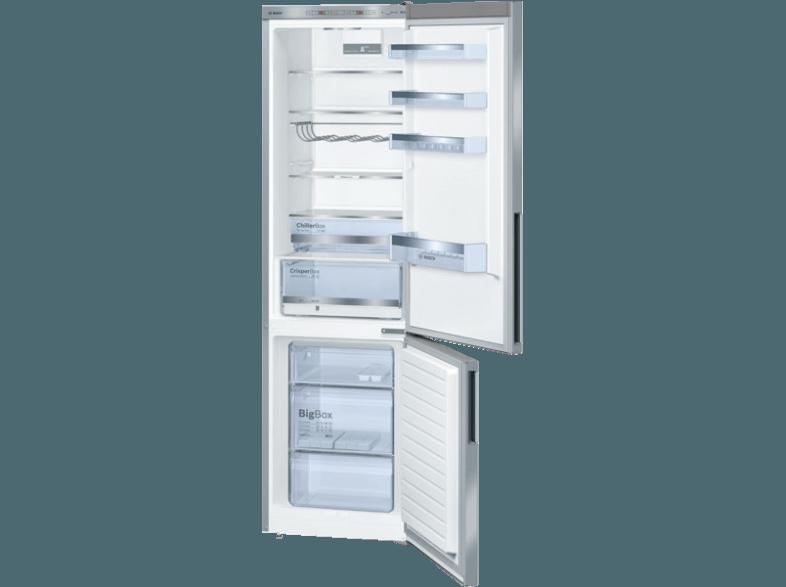 BOSCH KGE39DL40 Kühlgefrierkombination (156 kWh/Jahr, A   , 2010 mm hoch, Inox Look), BOSCH, KGE39DL40, Kühlgefrierkombination, 156, kWh/Jahr, A, , 2010, mm, hoch, Inox, Look,