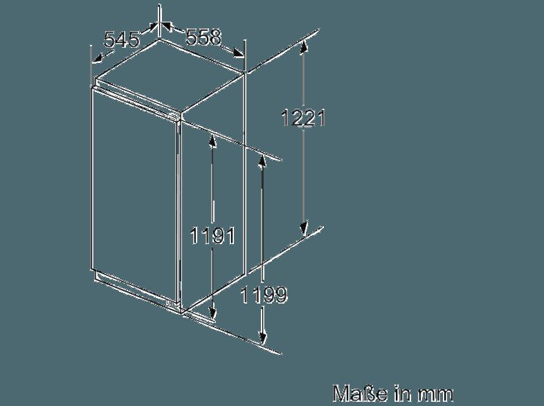 BOSCH KIF41AF30 Kühlschrank (120 kWh/Jahr, A  , 1221 mm hoch, Weiß), BOSCH, KIF41AF30, Kühlschrank, 120, kWh/Jahr, A, , 1221, mm, hoch, Weiß,