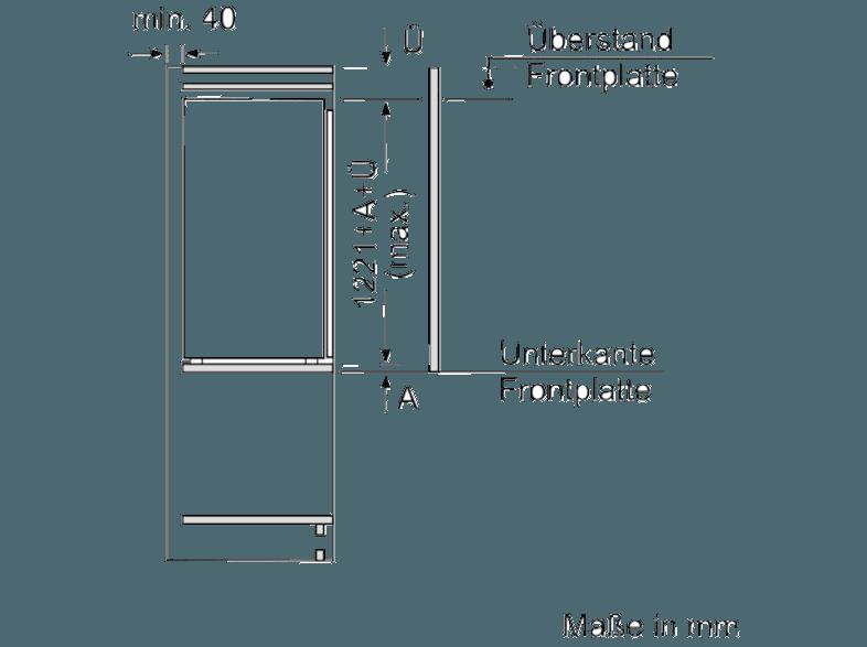 BOSCH KIL42AF30 Kühlschrank (173 kWh/Jahr, A  , 1221 mm hoch, Weiß)