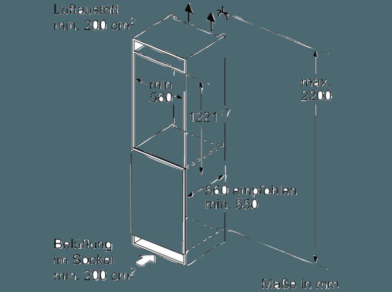 BOSCH KIL42AF30 Kühlschrank (173 kWh/Jahr, A  , 1221 mm hoch, Weiß)