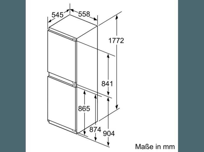 BOSCH KIN85AF30 Kühlgefrierkombination (232 kWh/Jahr, A  , 1772 mm hoch, Weiß)