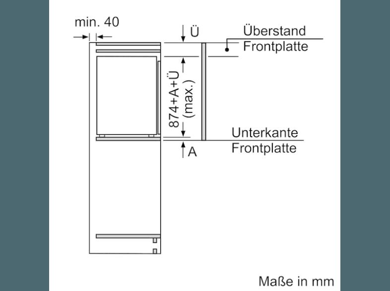 BOSCH KIR21AD40 Kühlschrank (65 kWh/Jahr, A   , 874 mm hoch, Weiß)
