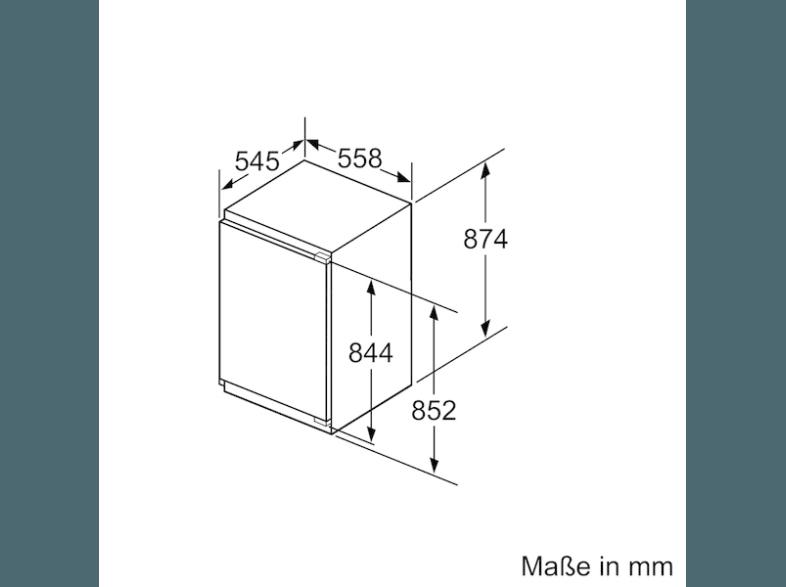 BOSCH KIR21AD40 Kühlschrank (65 kWh/Jahr, A   , 874 mm hoch, Weiß)