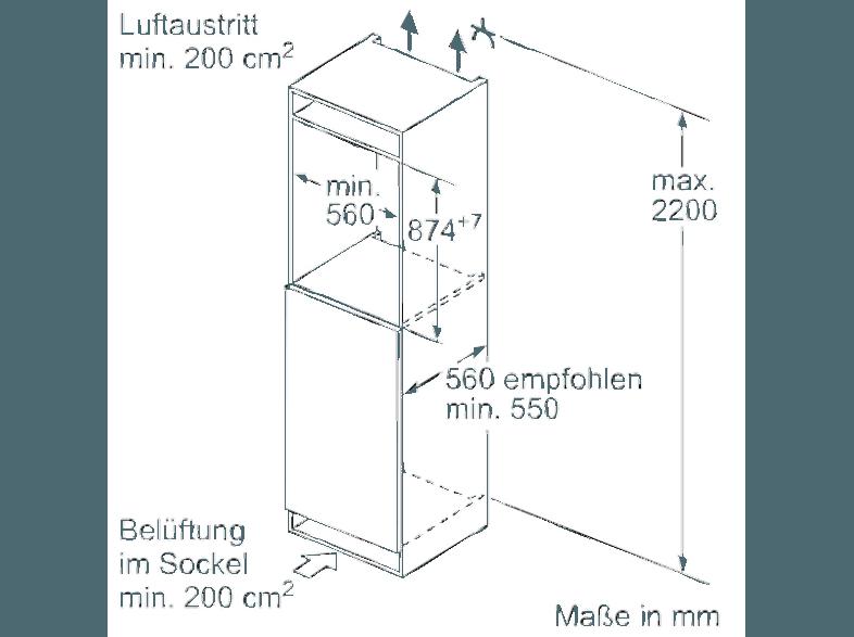 BOSCH KIR21VF30 Kühlschrank (97 kWh/Jahr, A  , 874 mm hoch, Weiß), BOSCH, KIR21VF30, Kühlschrank, 97, kWh/Jahr, A, , 874, mm, hoch, Weiß,