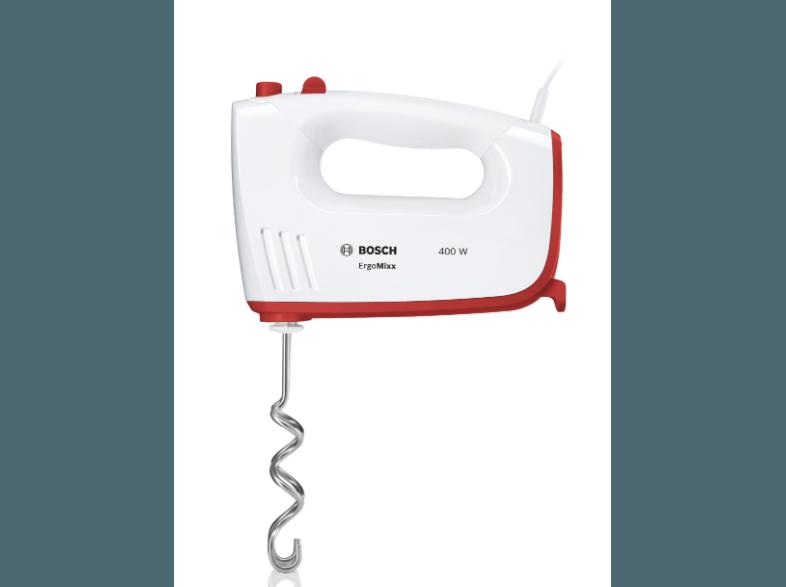 BOSCH MFQ 36300 Handmixer 400 Watt Weiß/Rot