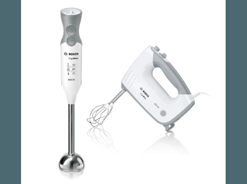 BOSCH MFQ 36400 Handmixer 450 Watt Weiß/Grau, BOSCH, MFQ, 36400, Handmixer, 450, Watt, Weiß/Grau