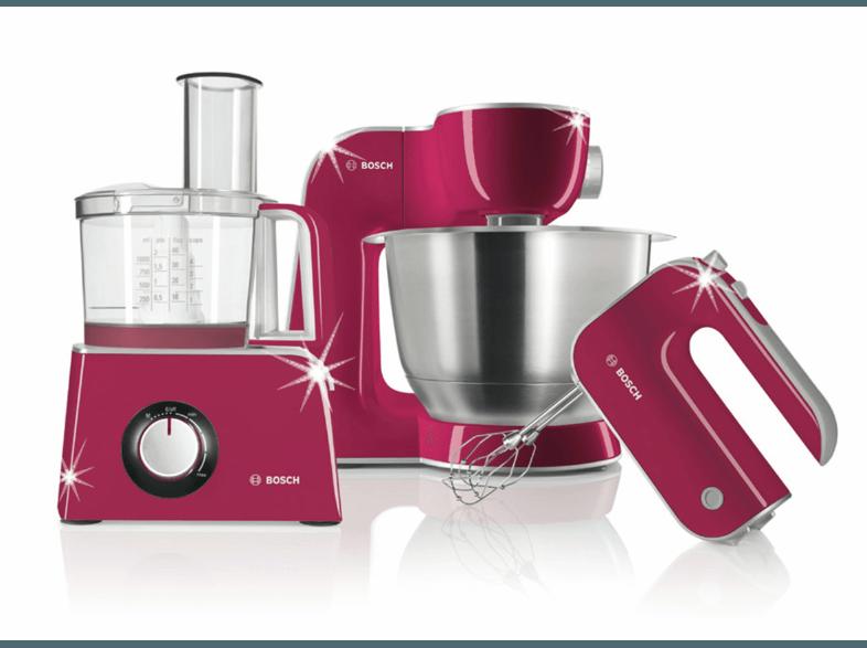 BOSCH MFQ 40304 Handmixer 500 Watt Red Diamond/Silber, BOSCH, MFQ, 40304, Handmixer, 500, Watt, Red, Diamond/Silber