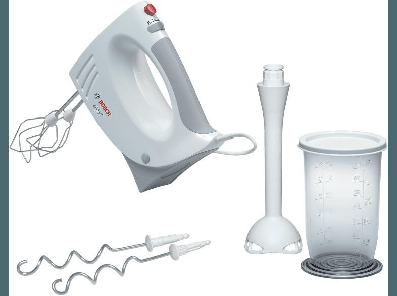 BOSCH MFQ3540 Handmixer 450 Watt Weiß/Grau, BOSCH, MFQ3540, Handmixer, 450, Watt, Weiß/Grau