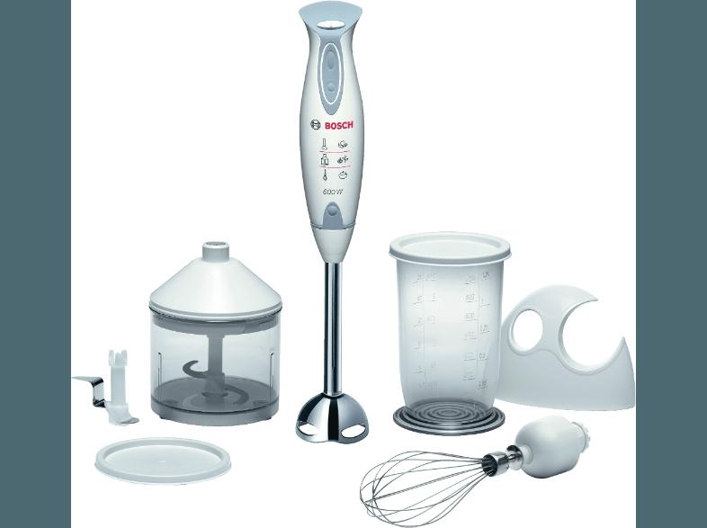 BOSCH MSM 6700 Stabmixer Weiß/Telegrau (600 Watt), BOSCH, MSM, 6700, Stabmixer, Weiß/Telegrau, 600, Watt,