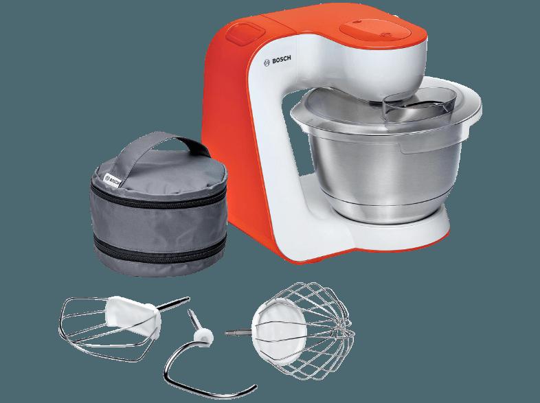 BOSCH MUM 54I00 Küchenmaschine Weiß/Orange 900 Watt, BOSCH, MUM, 54I00, Küchenmaschine, Weiß/Orange, 900, Watt