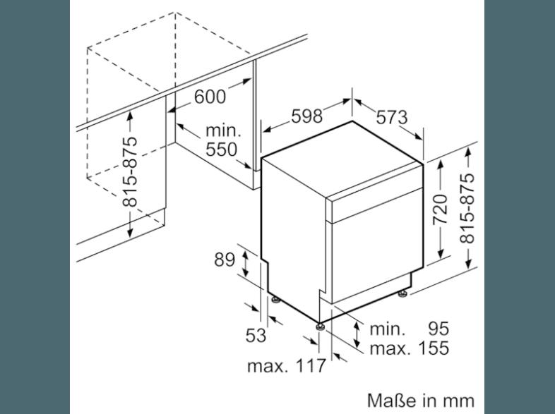 BOSCH SMU63N25EU Geschirrspüler (A  , 598 mm breit, 44 dB (A), Edelstahl), BOSCH, SMU63N25EU, Geschirrspüler, A, , 598, mm, breit, 44, dB, A, Edelstahl,