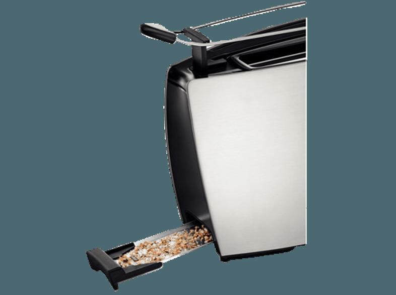 BOSCH TAT 6801 Toaster Silber/Schwarz (900 Watt, Schlitze: 1 Für 1 lange Brotscheibe, Für 2 Scheiben Toast)
