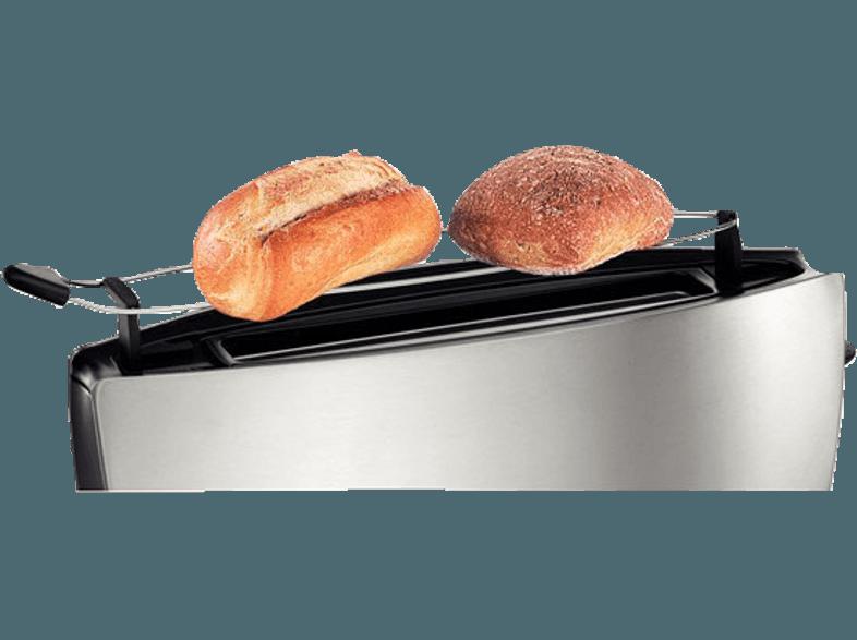 BOSCH TAT 6801 Toaster Silber/Schwarz (900 Watt, Schlitze: 1 Für 1 lange Brotscheibe, Für 2 Scheiben Toast)