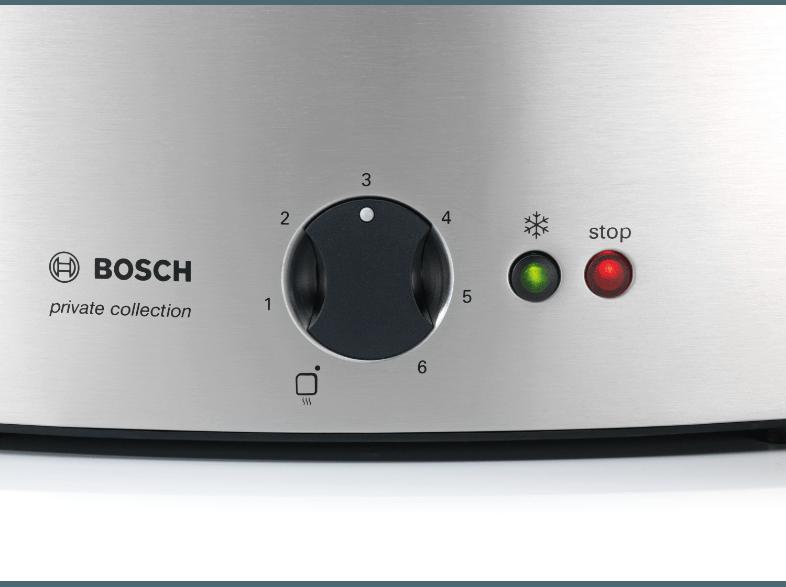 BOSCH TAT 6801 Toaster Silber/Schwarz (900 Watt, Schlitze: 1 Für 1 lange Brotscheibe, Für 2 Scheiben Toast)