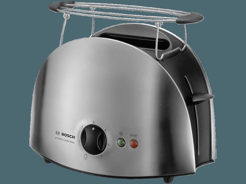 BOSCH TAT 6901 Toaster Edelstahl/Schwarz (900 Watt, Schlitze: 2)