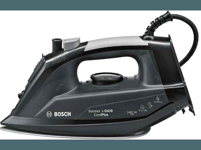 BOSCH TDA 102401 C  (2400 Watt, PalladiumGlissée Bügelsohle Bügelsohle mit Dampfkanälen und 3 Phasen-Design)