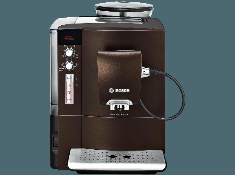 BOSCH TES50658 VeroCafe LattePro Espressomaschine (Keramikmahlwerk, 1.7 Liter, Braun)