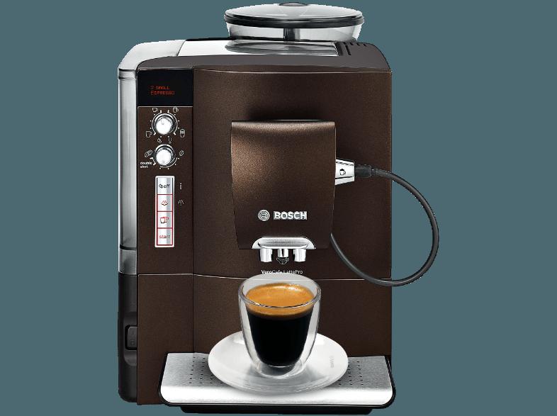 BOSCH TES50658 VeroCafe LattePro Espressomaschine (Keramikmahlwerk, 1.7 Liter, Braun)