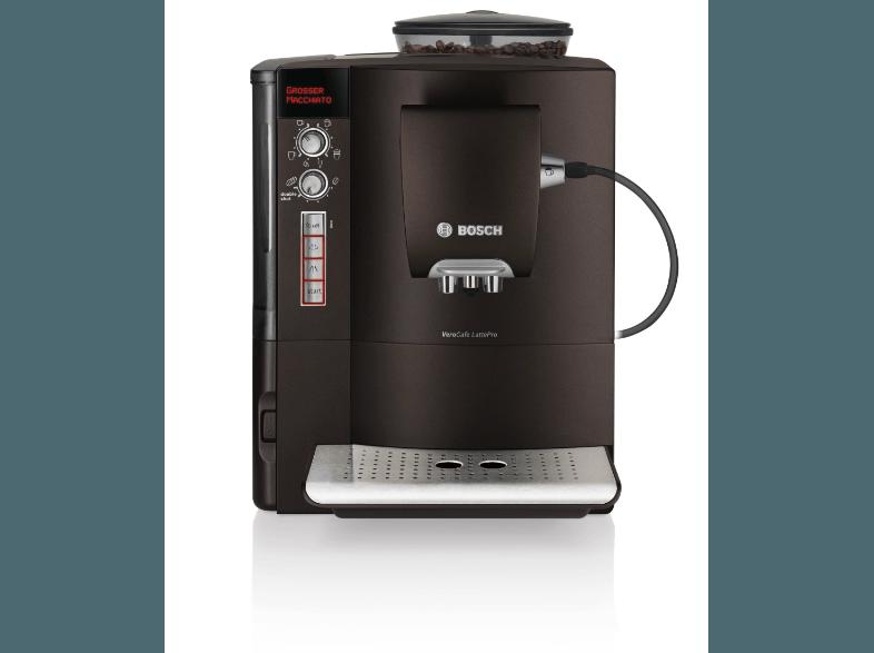 BOSCH TES50658 VeroCafe LattePro Espressomaschine (Keramikmahlwerk, 1.7 Liter, Braun)