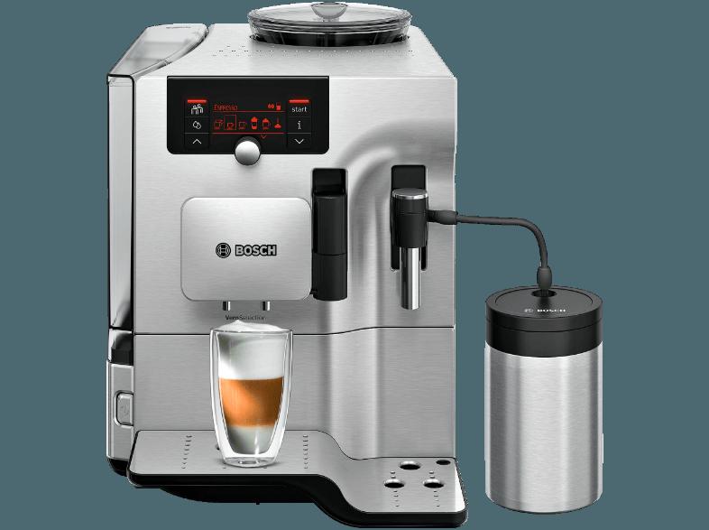 BOSCH TES80551 VeroSelection 500 Kaffeevollautomat (Keramikmahlwerk, 2.4 Liter, Edelstahl)