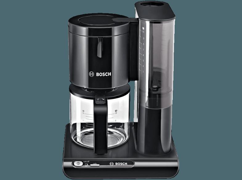 BOSCH TKA 8013 Kaffeemaschine Schwarz (Glaskanne, Volume Automatic für optimales Kaffeearoma, auch bei kleinen Brühmengen), BOSCH, TKA, 8013, Kaffeemaschine, Schwarz, Glaskanne, Volume, Automatic, optimales, Kaffeearoma, auch, kleinen, Brühmengen,