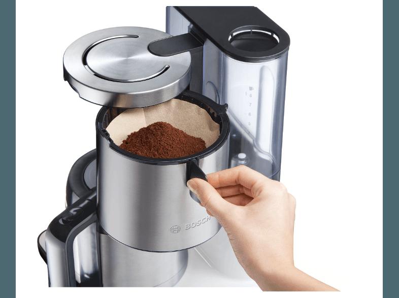 BOSCH TKA8651 Kaffeemaschine Weiß (Isolierkanne)