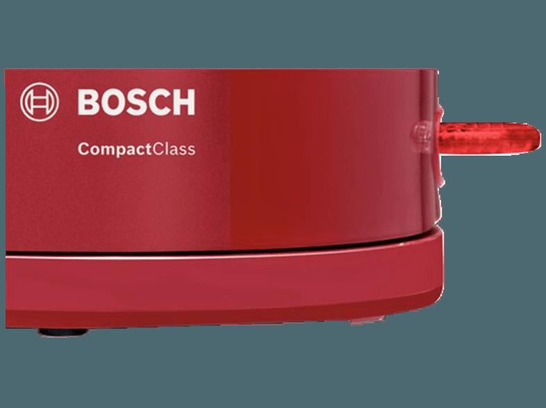 BOSCH TWK 3A014 Wasserkocher Rot/Hellgrau (2400 Watt, 1.7 Liter)