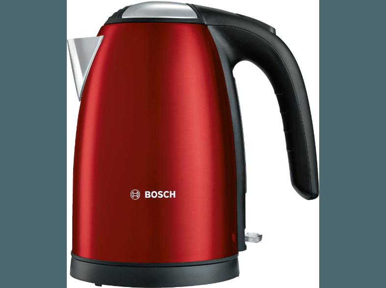 BOSCH TWK 7804 Wasserkocher Glamourrot (2200 Watt, 1.7 Liter)