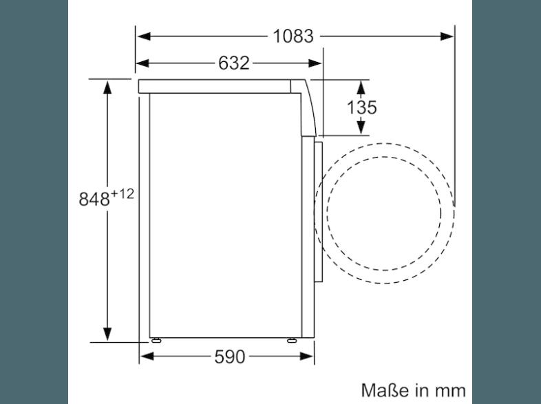 BOSCH WAY287W4 Waschmaschine (8 kg, 1400 U/Min, A   )