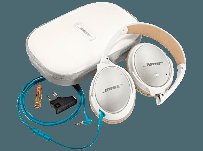 BOSE Quiet Comfort 25 Kopfhörer Weiß/Braun