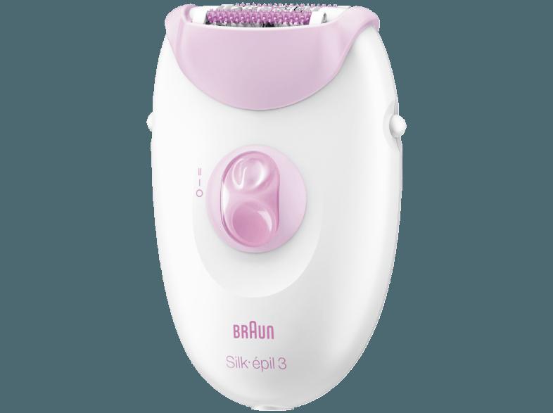 BRAUN 3270 Silk-épil 3 Legs & Body Epilierer Weiß/Pink