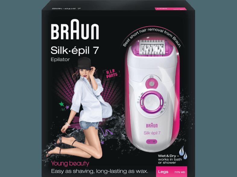 BRAUN 7175 Silk-épil 7 Legs Epilierer Pink/Weiß, BRAUN, 7175, Silk-épil, 7, Legs, Epilierer, Pink/Weiß