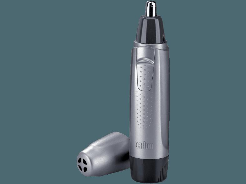 BRAUN EN 10 Nasen-/Ohren-Trimmer Silber (Batteriebetrieb), BRAUN, EN, 10, Nasen-/Ohren-Trimmer, Silber, Batteriebetrieb,