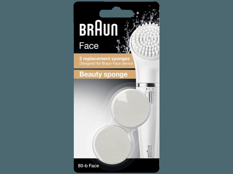 BRAUN FACE SE80-b Beauty-Schwamm 2er Set Ersatzbürste, BRAUN, FACE, SE80-b, Beauty-Schwamm, 2er, Set, Ersatzbürste