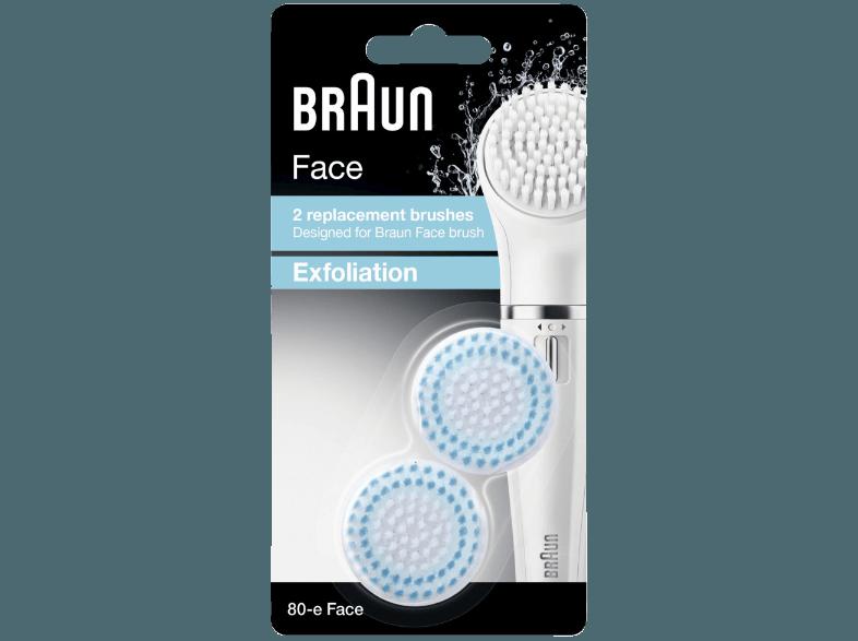 BRAUN FACE SE80-e Peeling 2er Set Ersatzbürste, BRAUN, FACE, SE80-e, Peeling, 2er, Set, Ersatzbürste