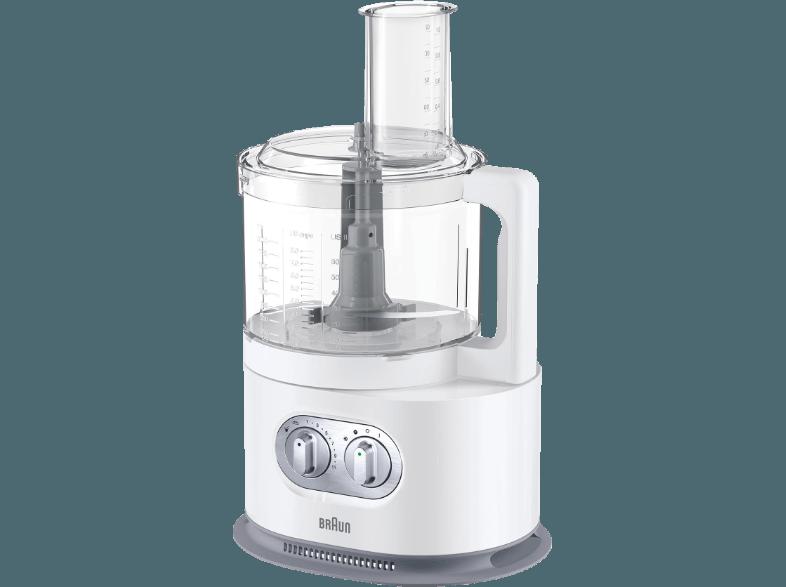 BRAUN FP 5160 IdentityCollection Kompakt-Küchenmaschine Weiß(1000 Watt, 2 Liter)
