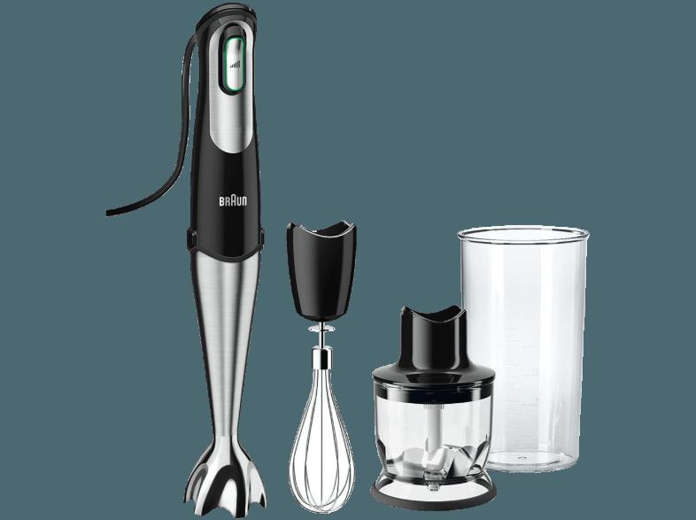 BRAUN MQ 725 Omellette Stabmixer Schwarz (750 Watt)