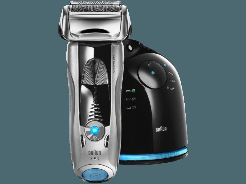 BRAUN Pulsonic Pro 745cc-3 Rasierer Silber (Cross Cutting Schersystem)