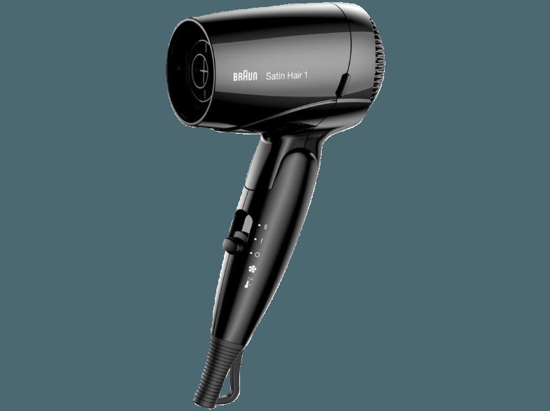 BRAUN Satin Hair 1 HD 130 Style&Go  (Schwarz, 1200 Watt), BRAUN, Satin, Hair, 1, HD, 130, Style&Go, , Schwarz, 1200, Watt,