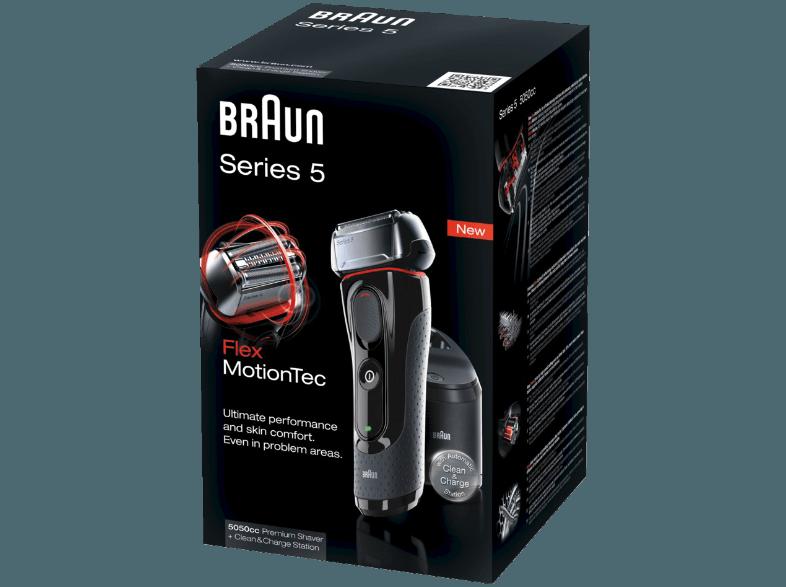 BRAUN Series 5 - 5050cc System Herrenrasierer Schwarz (Vibrierende Scherfolien), BRAUN, Series, 5, 5050cc, System, Herrenrasierer, Schwarz, Vibrierende, Scherfolien,