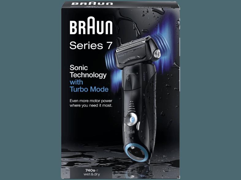 BRAUN Series 7 740S Herrenrasierer Schwarz (Vibrierende Scherfolien), BRAUN, Series, 7, 740S, Herrenrasierer, Schwarz, Vibrierende, Scherfolien,