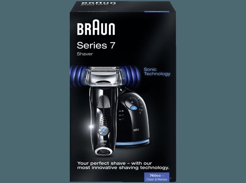 BRAUN Series 7 - 760cc Akku-/Netzrasierer Schwarz (Active Lift, 3fach Schersystem), BRAUN, Series, 7, 760cc, Akku-/Netzrasierer, Schwarz, Active, Lift, 3fach, Schersystem,