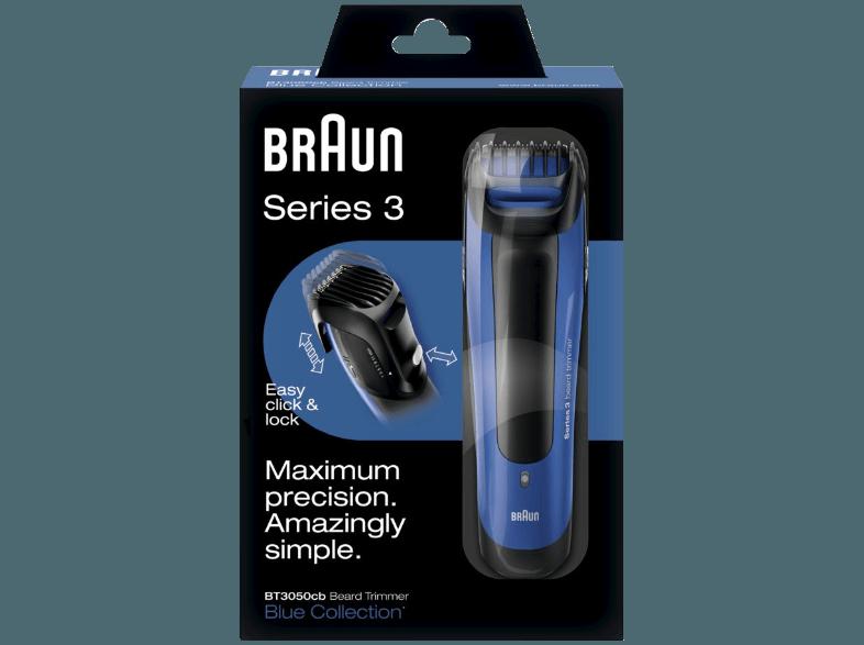 BRAUN Series Barttrimmer 3050 blau (Barttrimmer, Blau)