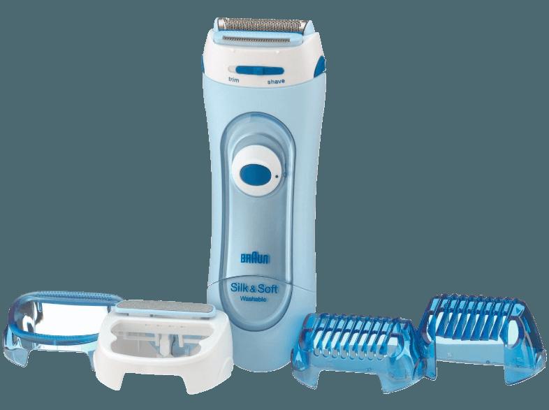 BRAUN Silk-épil lady shaver LS 5160 Damenrasierer Weiß/Blau