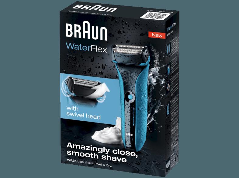 BRAUN Waterflex WF2s Herrenrasierer Blau (Scherfolienrasierer), BRAUN, Waterflex, WF2s, Herrenrasierer, Blau, Scherfolienrasierer,