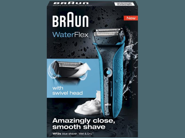 BRAUN Waterflex WF2s Herrenrasierer Blau (Scherfolienrasierer)