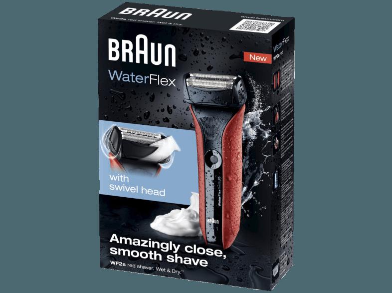 BRAUN Waterflex - WF2s rot wet&dry Wet&Dry Rot (Scherfolienrasierer)