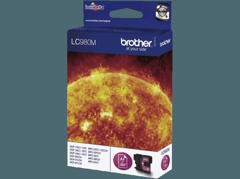 BROTHER LC 980 M Tintenkartusche magenta, BROTHER, LC, 980, M, Tintenkartusche, magenta